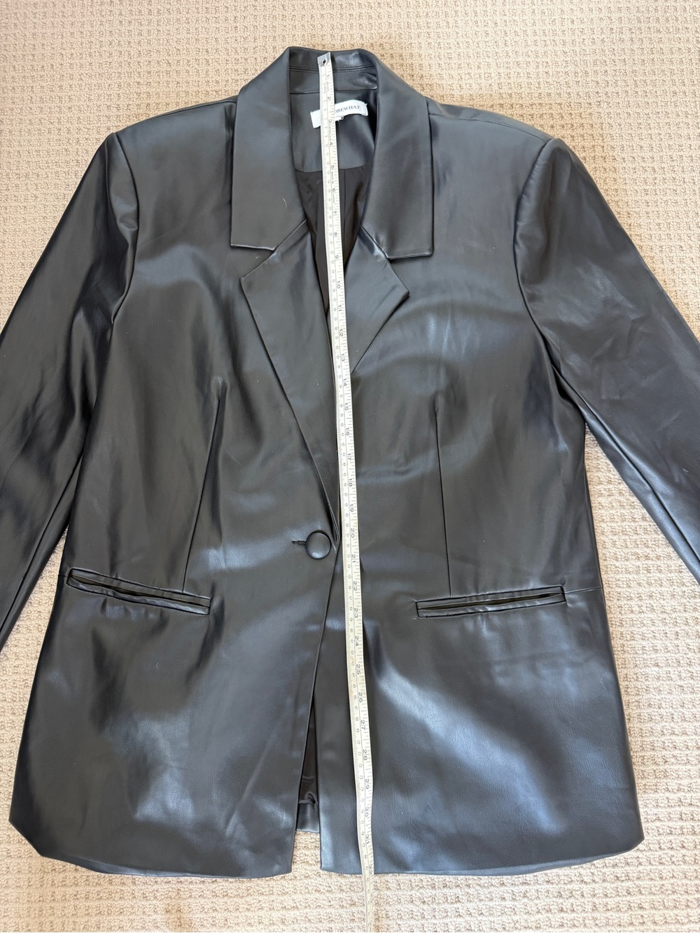 WeWoreWhat Vegan Leather Blazer | Size M - Picture 5 of 6
